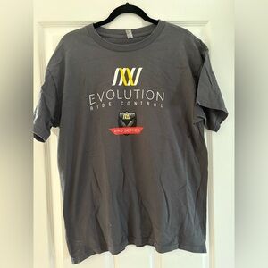 Alstyle Gray Short Sleeve Tee with Graphic Design